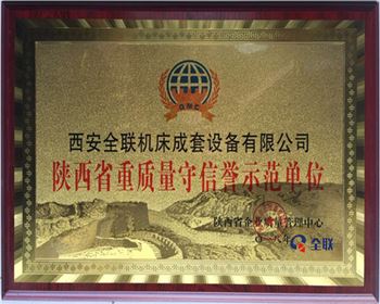 折彎(wan)機-陝西(xi)省重質(zhi)量守信(xìn)譽示範(fan)單位